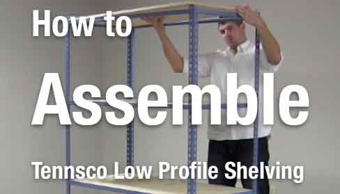 How to assemble low profile shelving