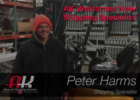 ad saying AK Welcomes New Shipping Specialist Peter Harms