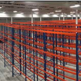 warehouse filled with racking