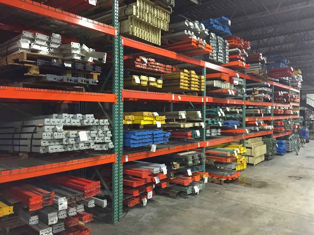 Pallet Rack holding materials for sale