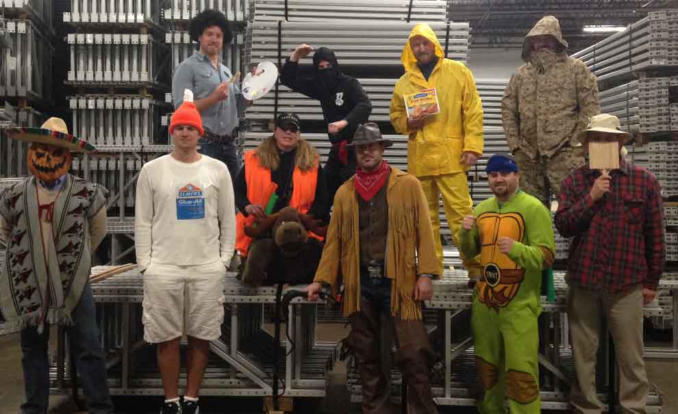 AKMHS Employees dress in a variety of costumes for halloween