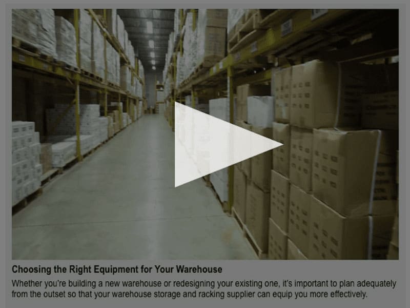 Choosing the right equipment for your warehouse