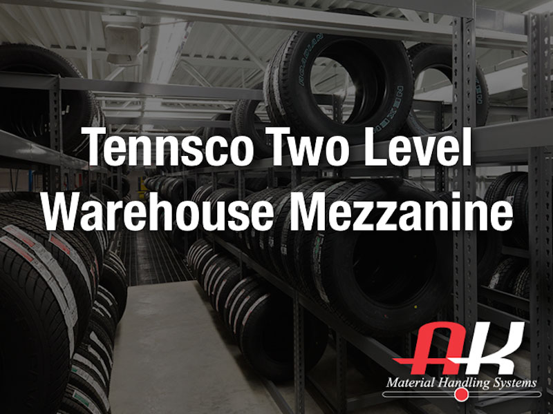 Tennsco two level warehouse mezzanine
