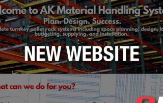 ak material showing off their new website