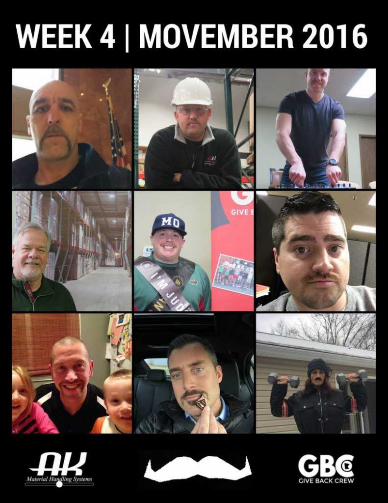 team member Week 4 photos for Movember 2016