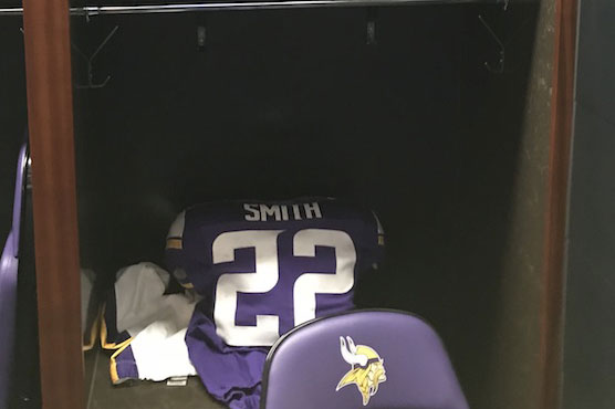 Vikings Locker Room Harrison Smith Locker