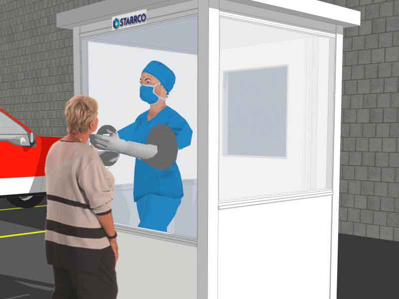 portable medical testing booth