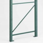 Pallet rack upright frame