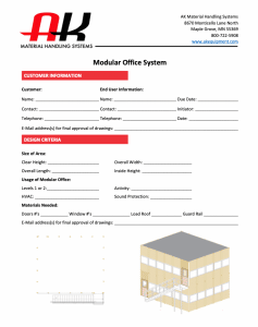 Modular office form