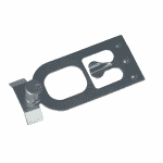 Pallet rack safety clip