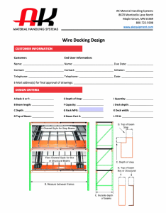 wire decking design sheet