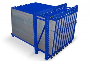 Vertical sheet rack