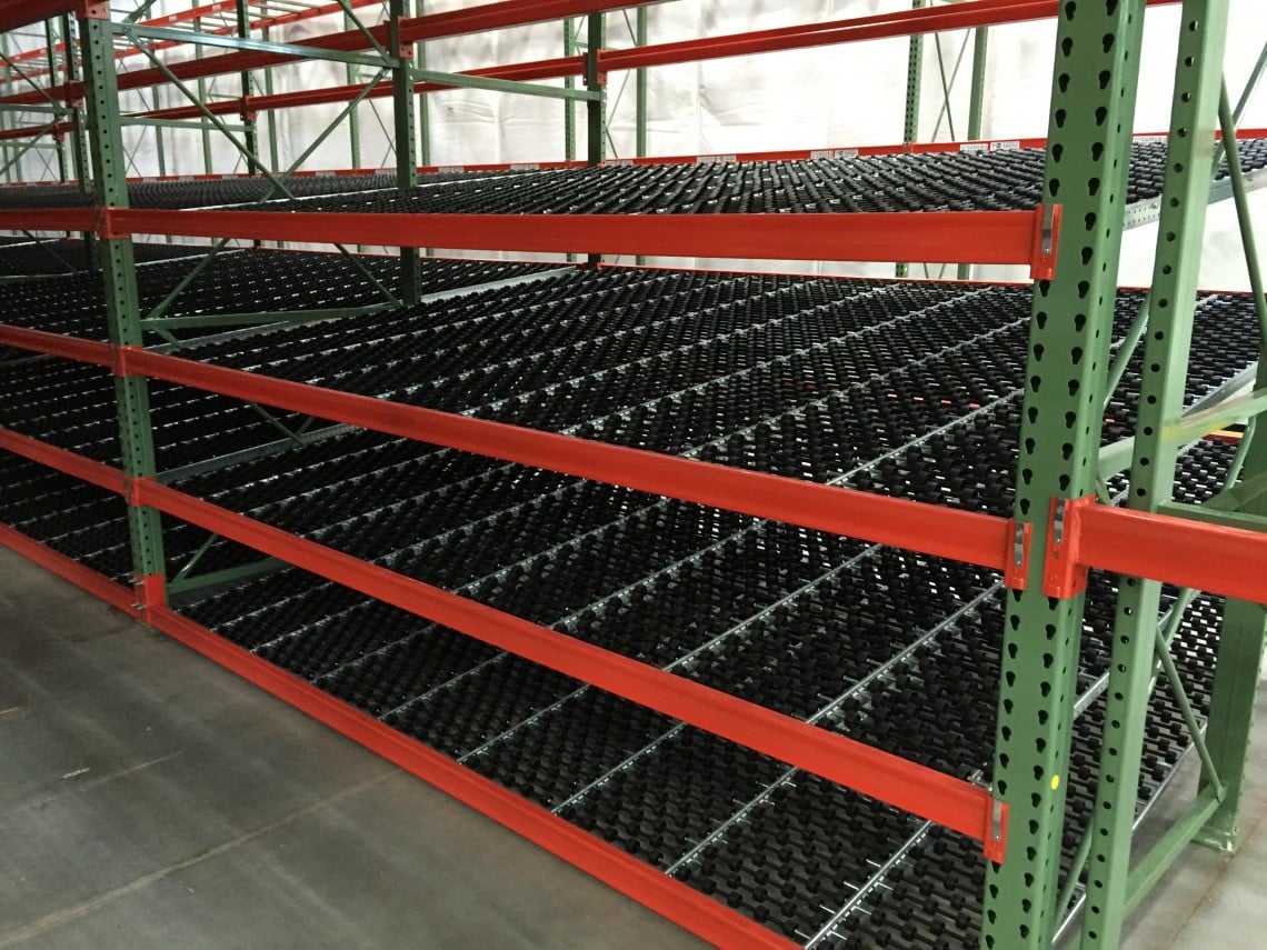 Mallard Dyna-Flo Carton Flow as seen in CNH Industrial's warehouse design